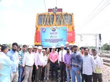 Locomotive rolling from Danwar station