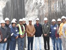 nspection of VPHEP Project by Executive Director (Project) Shri Kumar Sharad