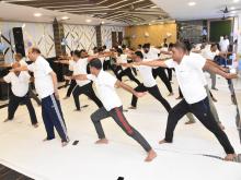 International Yoga Day celebrated at Amelia Coal Mine Project, Singrauli
