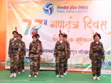 लिमिटेड की विष्णुगाड़–पीपलकोटी जल विद्युत परियोजना में 77वां गणतंत्र दिवस