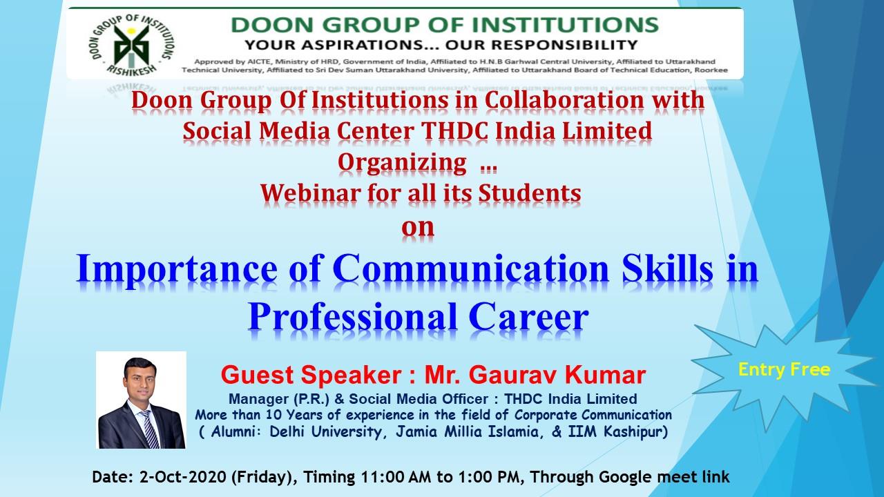 Importance of Communications Skills in Professional Career