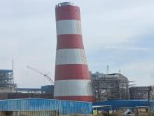 Chimney-2 flue can erected & Borosilicate Lining also completed