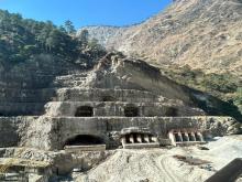 Concreting of Intake structure in progress.