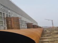 Cooling Tower-1 Hot Water Piping work in progress.jpg