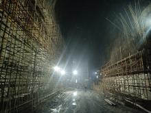 DS Surge Chamber lining in progress