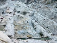 Dam Foundation concreting and excavation in progress