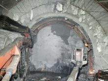 Excavation of Draft Tube 2 from DSSC to MH in progress