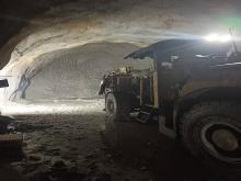 Heading excavation in TRT DS