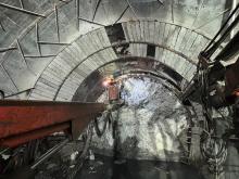 Heading excavation in TRT DS face2