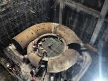 In MH Unit-2, erection of spiral casing in progress