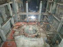 In Unit-1, concreting up to generator barrel in progress.