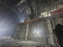 In Unit-1 of TH, preparatory work for crane beam casting is in progress