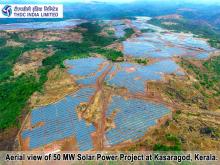 Kasaragod Solar Power Plant aerial view