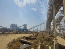 Lime Stone Handling facility work in progress