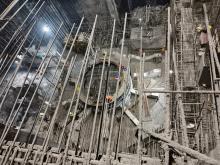 Stay ring lowered in Unit-2 of MH on 04.08.2025 and its alignment in progress.