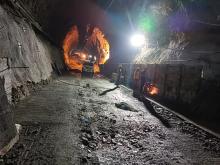 TRT US Kerb concreting in progress