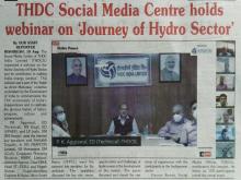 Webinar on Journey of Hydro Sector and its contribution in making India Energy Surplus